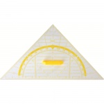 Geo-Zeichendreieck, 90°,45°,45°, transparent, Hypotenuse 80 cm, 